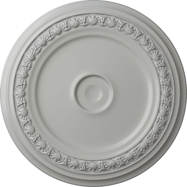 Ekena Millwork Carlsbad Ceiling Medallion (Fits Canopies up to 5 1/2"), Hand-Painted Frost, 31 1/8"OD x 1 1/2"P CM31CAFRF - main